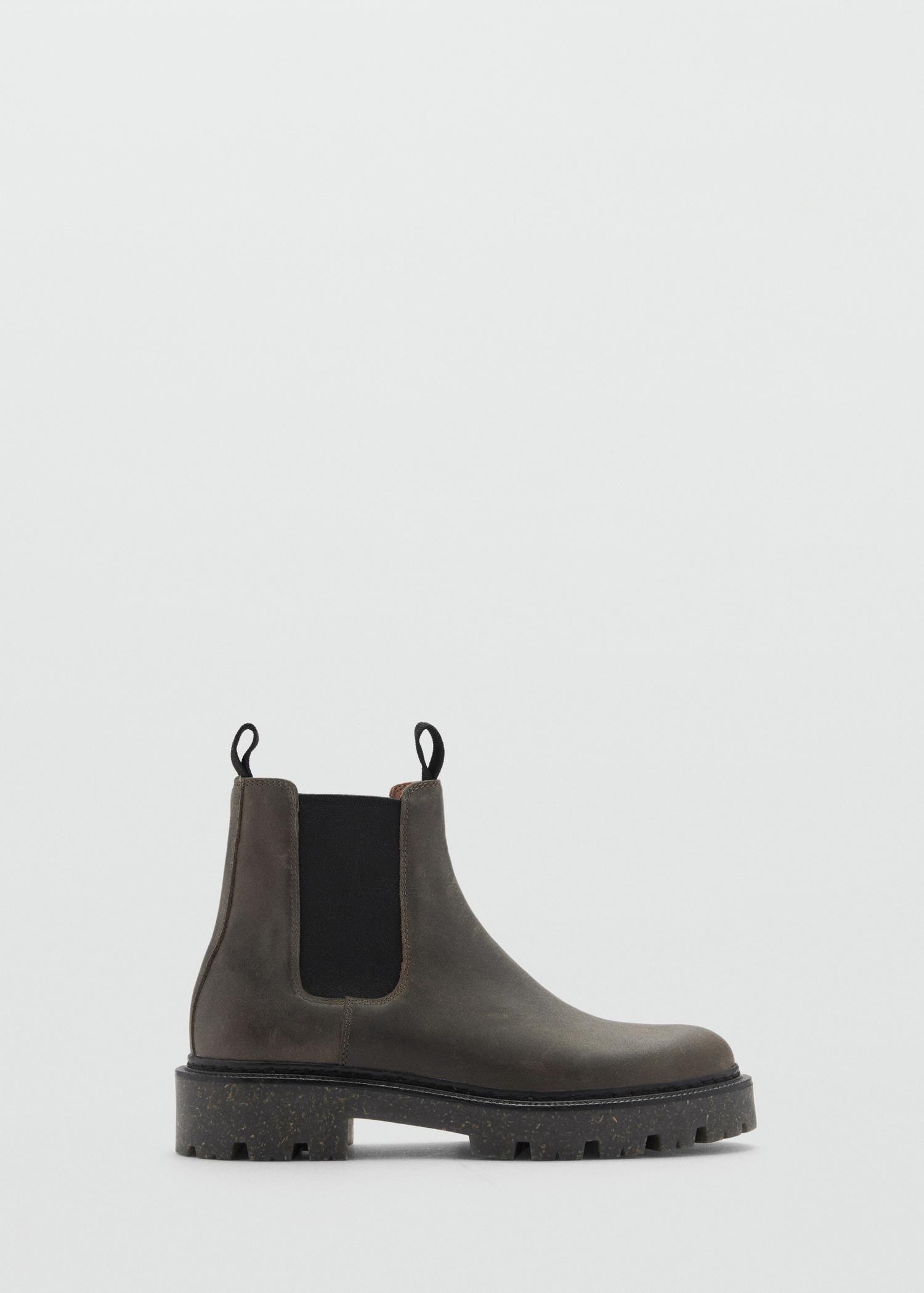 Leather chelsea boots - Women | MANGO USA Product Image