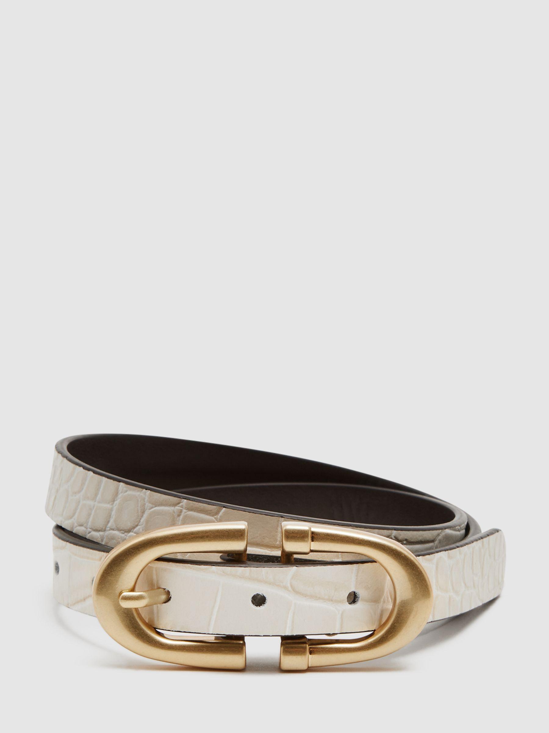 Horseshoe Belt in Cream Product Image