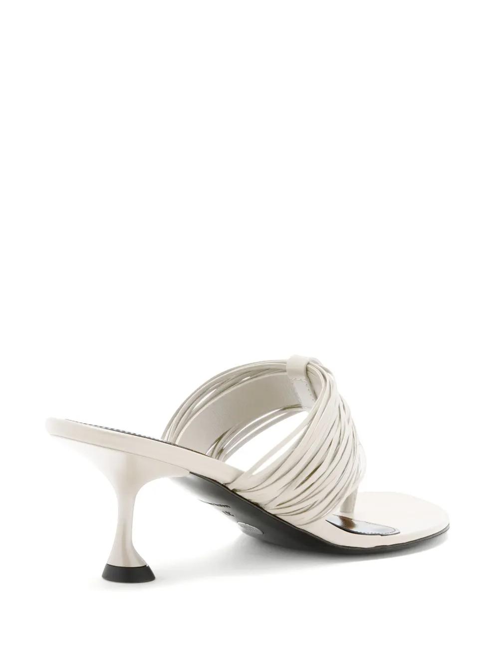 puckered-detail heeled sandals Product Image
