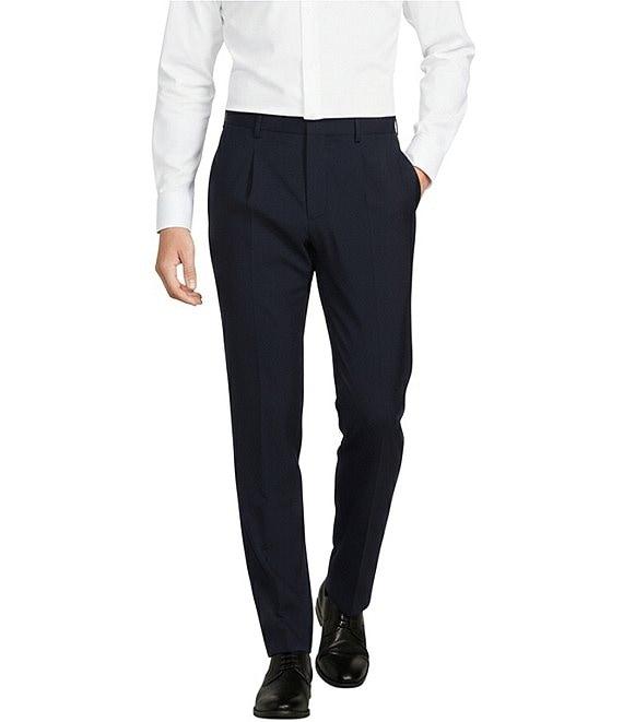Murano Collezione Lucas Fit Wool Bi-Stretch Solid Suit Separates Dress Pants Product Image