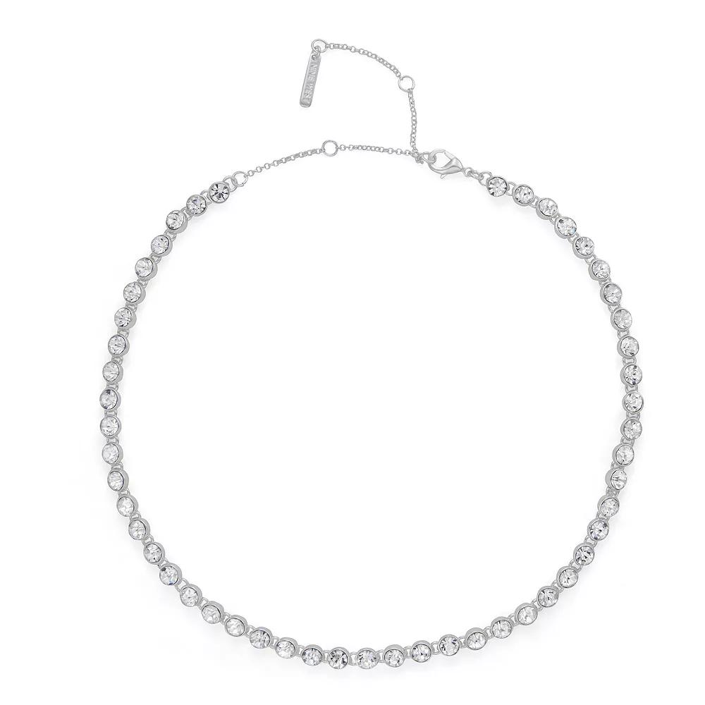 Nine West Tennis Collar Necklace, Women's, Silver Tone Product Image