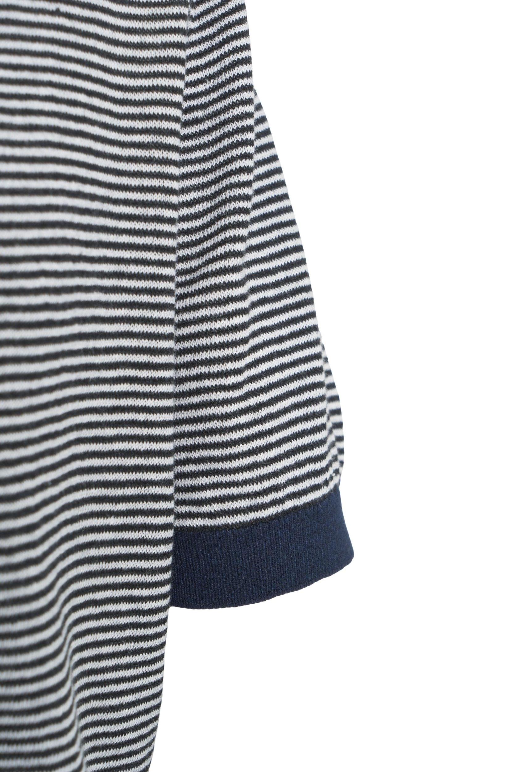 Striped knit polo shirt Product Image