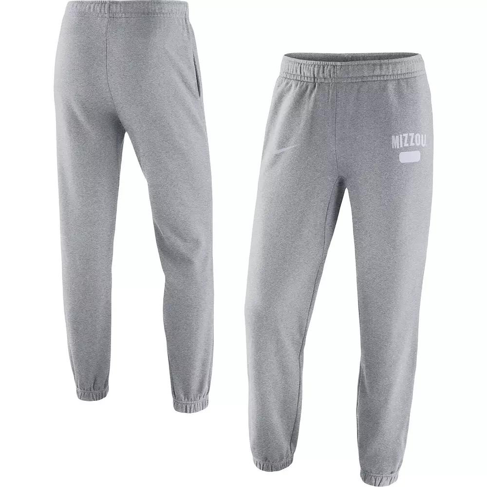 Men's Nike Heathered Gray Missouri Tigers Saturday Fleece Pants, Size: 3XL, Grey Product Image