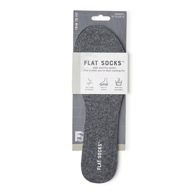 Women's Microwool Flat Sock, Light Grey Gray Product Image
