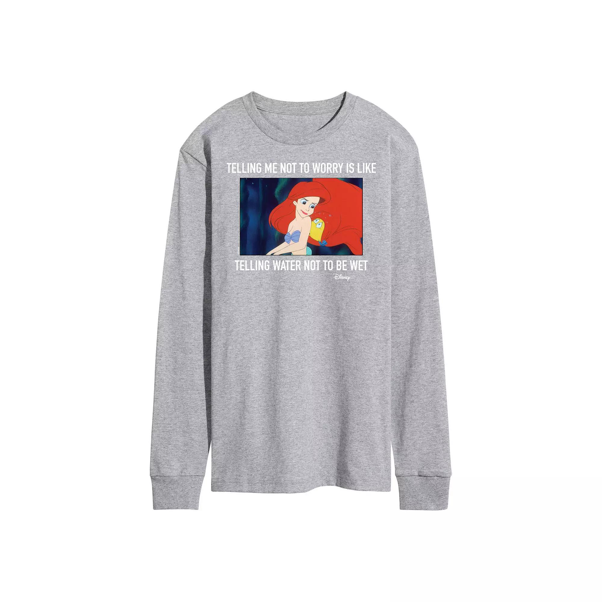 Disney's The Little Mermaid Men's Long Sleeve Tee,  Product Image