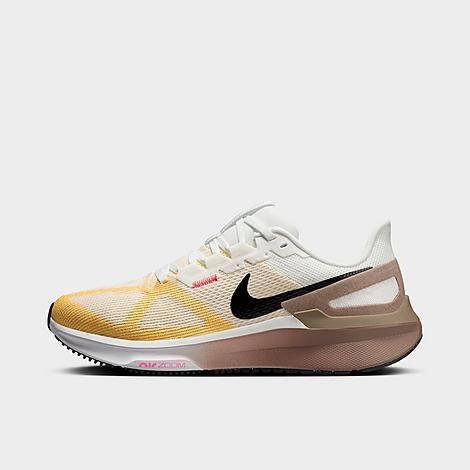 Nike Womens Nike Zoom Structure 25 - Womens Running Shoes Summit White/Black Volt/Coconut Milk Product Image