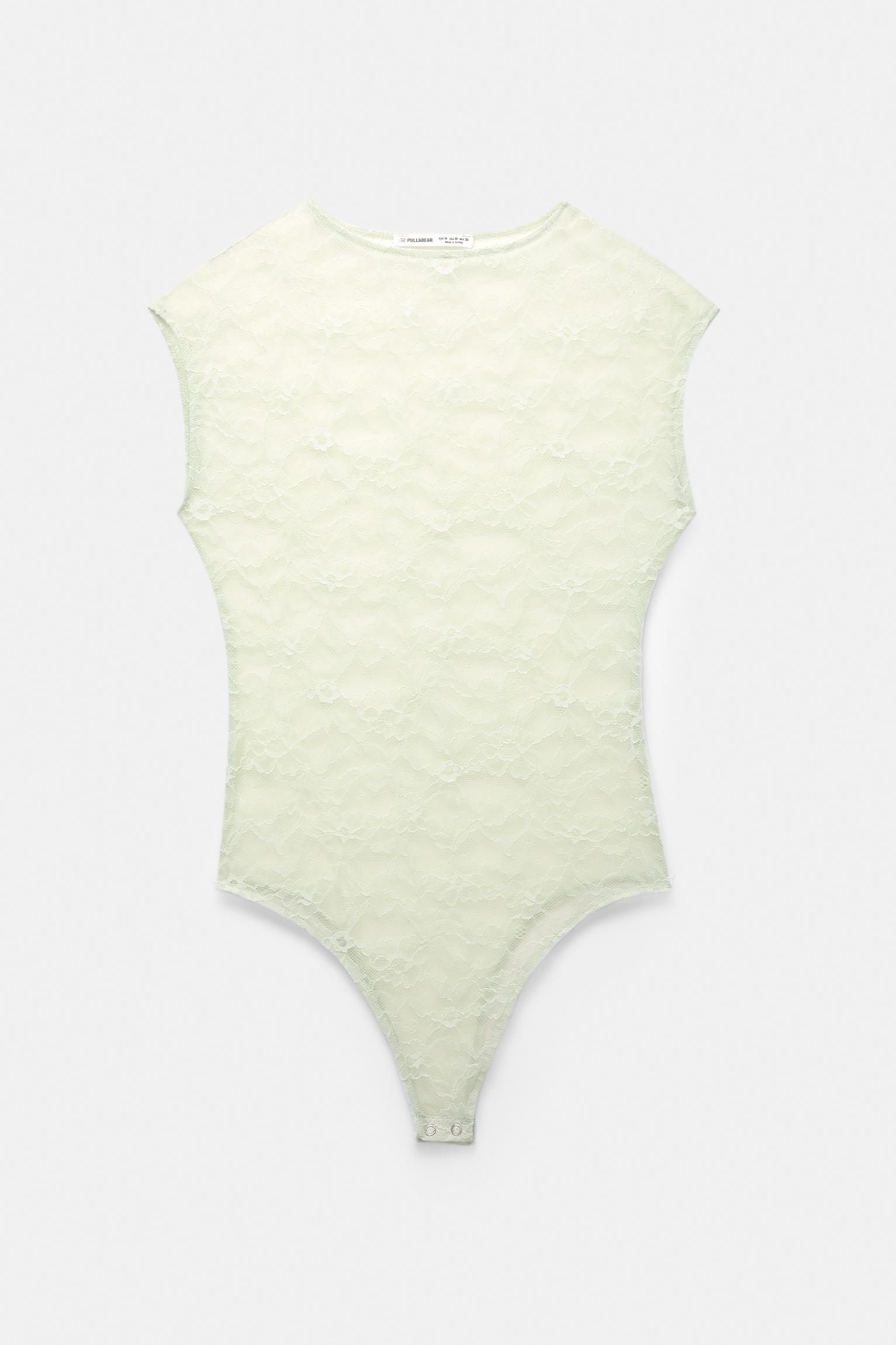 Short sleeve lace bodysuit Product Image