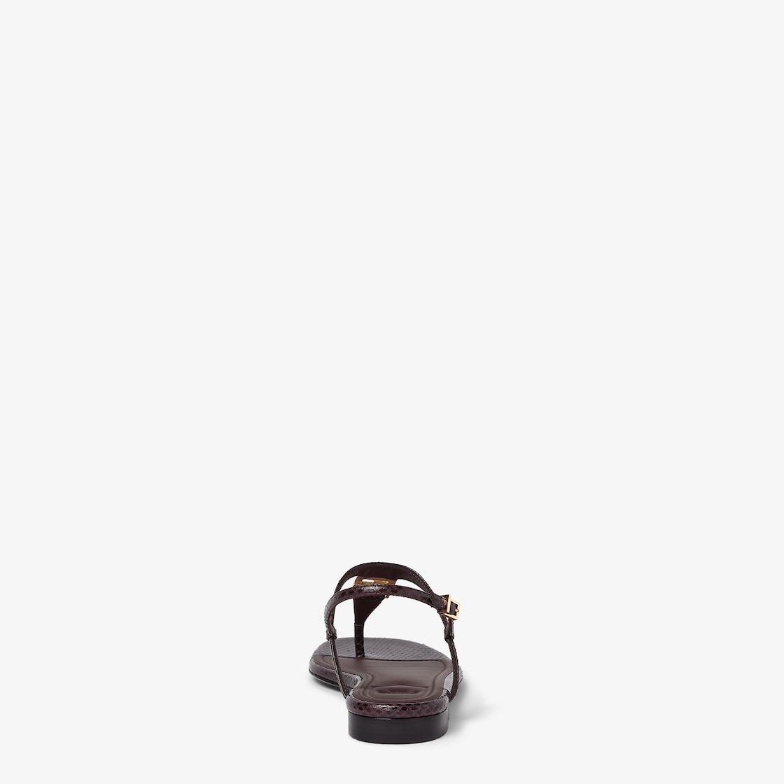 Fendi FFoldDark purple ayers thong sandals Product Image