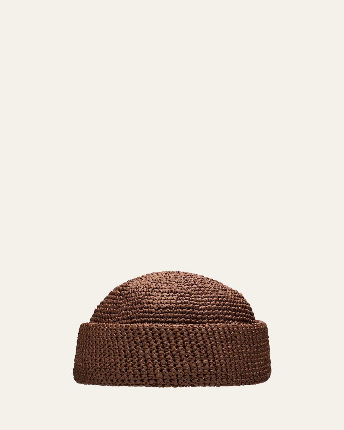 Mens Doroteo Rafia Crochet Beanie Product Image