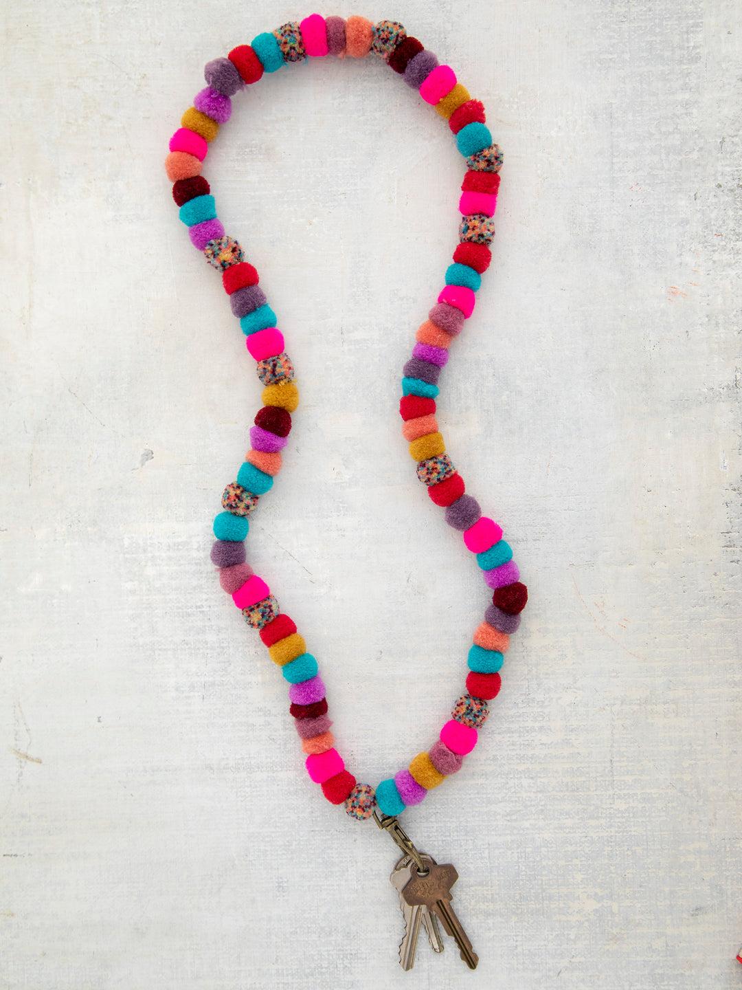 Pom Pom Lanyard - Multi Product Image