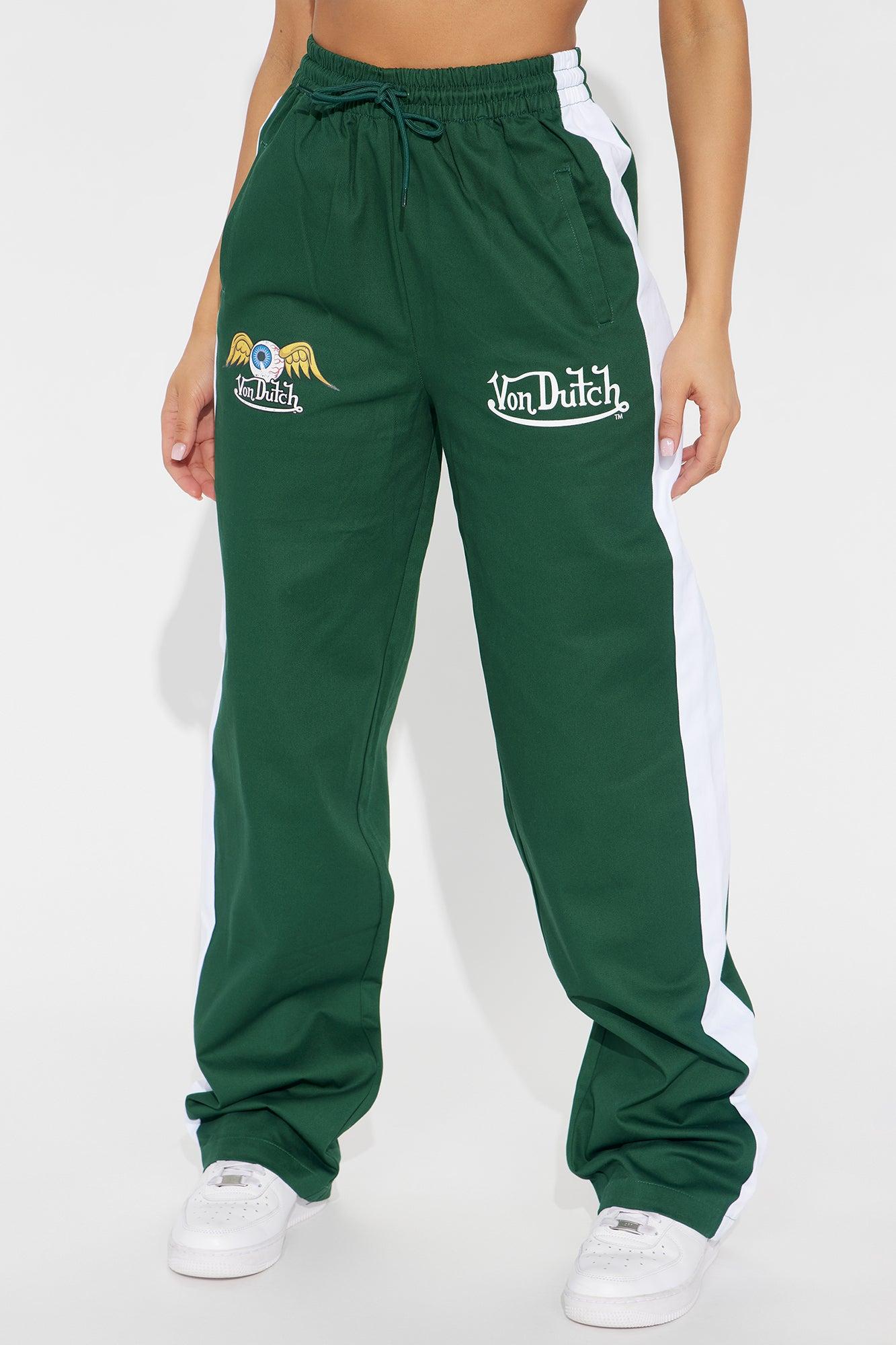 Von Dutch Track Pants - Hunter Green Product Image