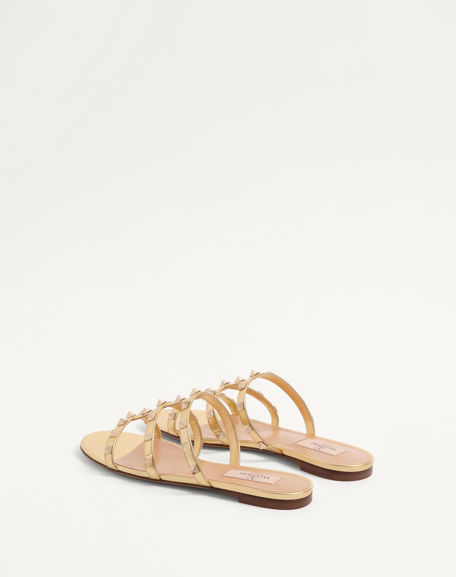 Rockstud Laminated Nappa Slide Sandal Product Image