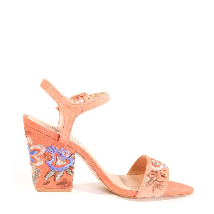 Feisty Embroidered Heels Product Image