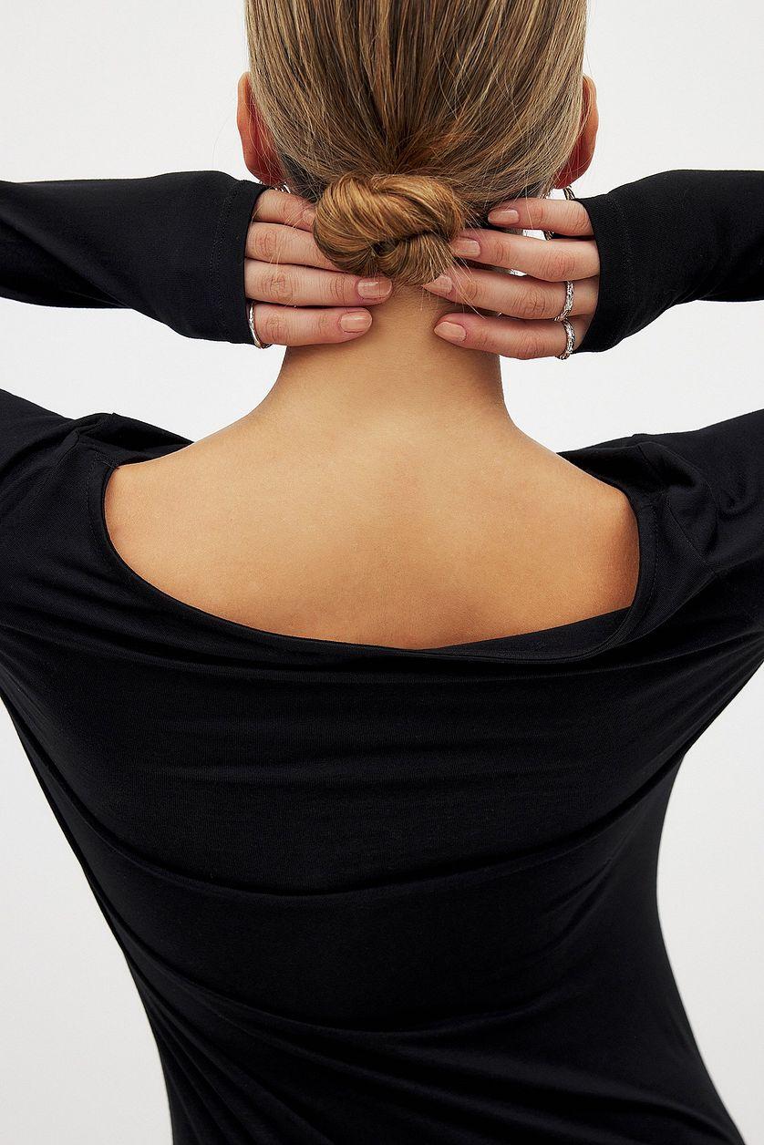 Soft Line Boat Neck Maxi Dress Product Image