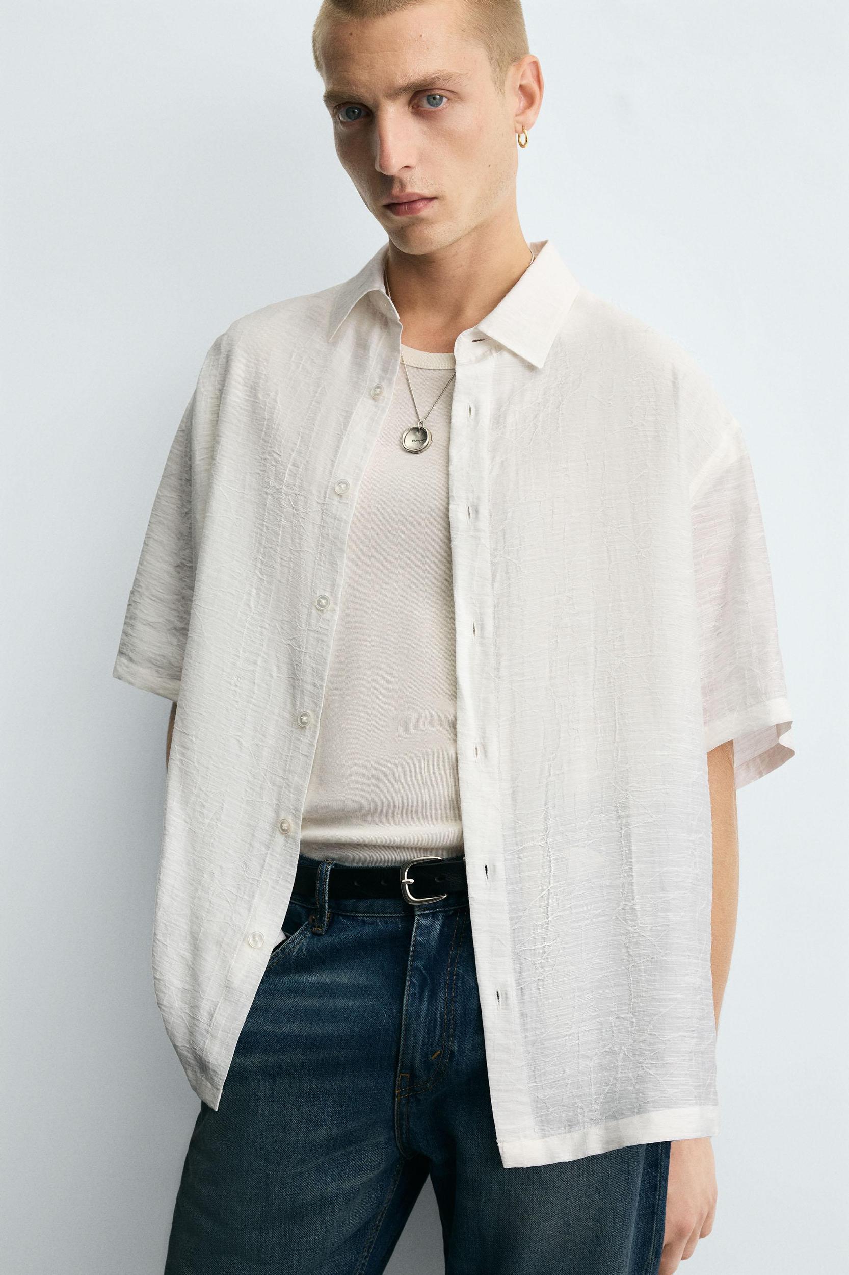 IRREGULAR JACQUARD SHIRT Product Image
