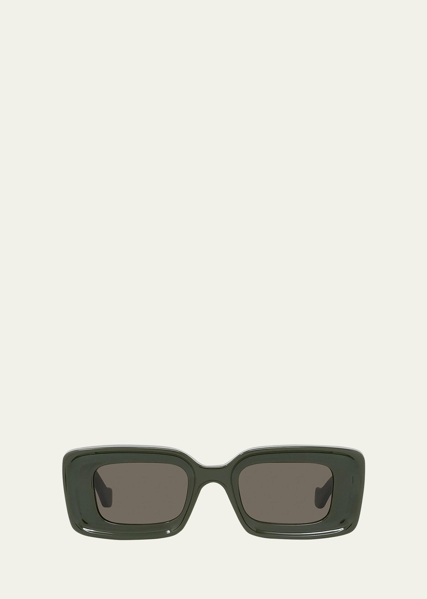 Womens Chunky Anagram Rectangle Sunglasses Product Image