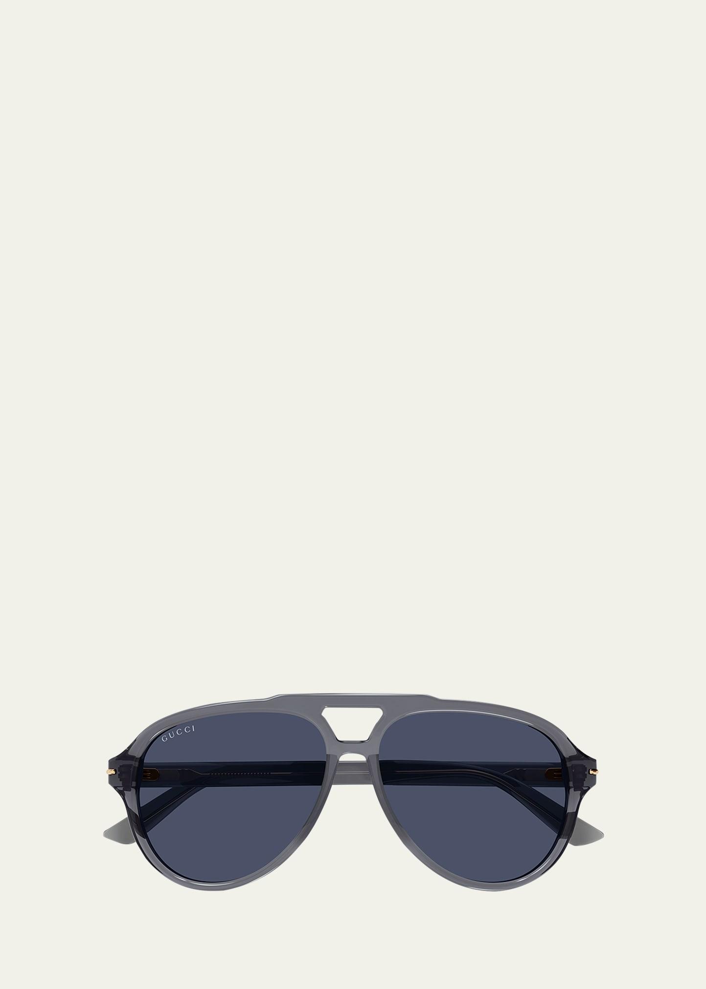 Mens GG Line Pilot Recycled Acetate Sunglasses Product Image