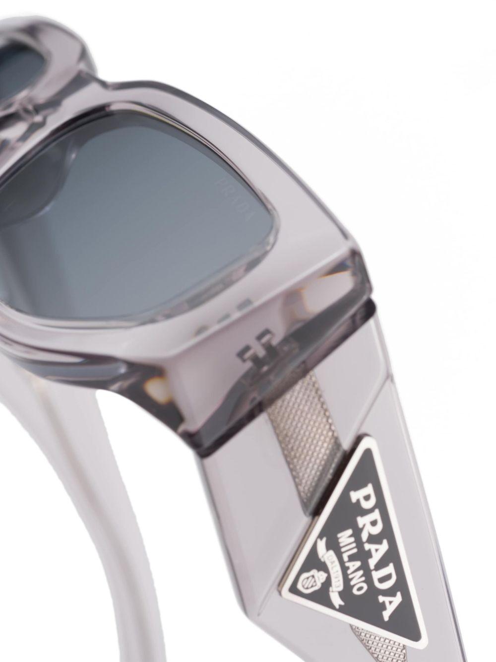 triangle-logo rectangle-frame sunglasses Product Image