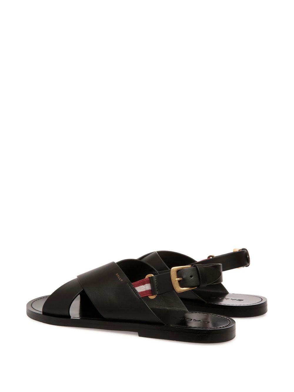 Chateau crossover-strap leather sandals Product Image
