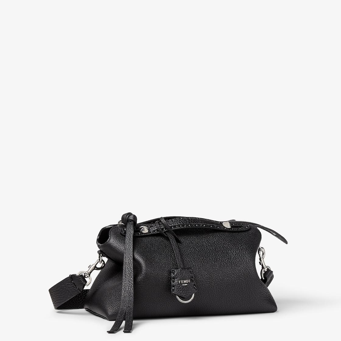 By The Way Selleria MediumBlack Selleria bag with 192 hand-sewn topstitches Product Image