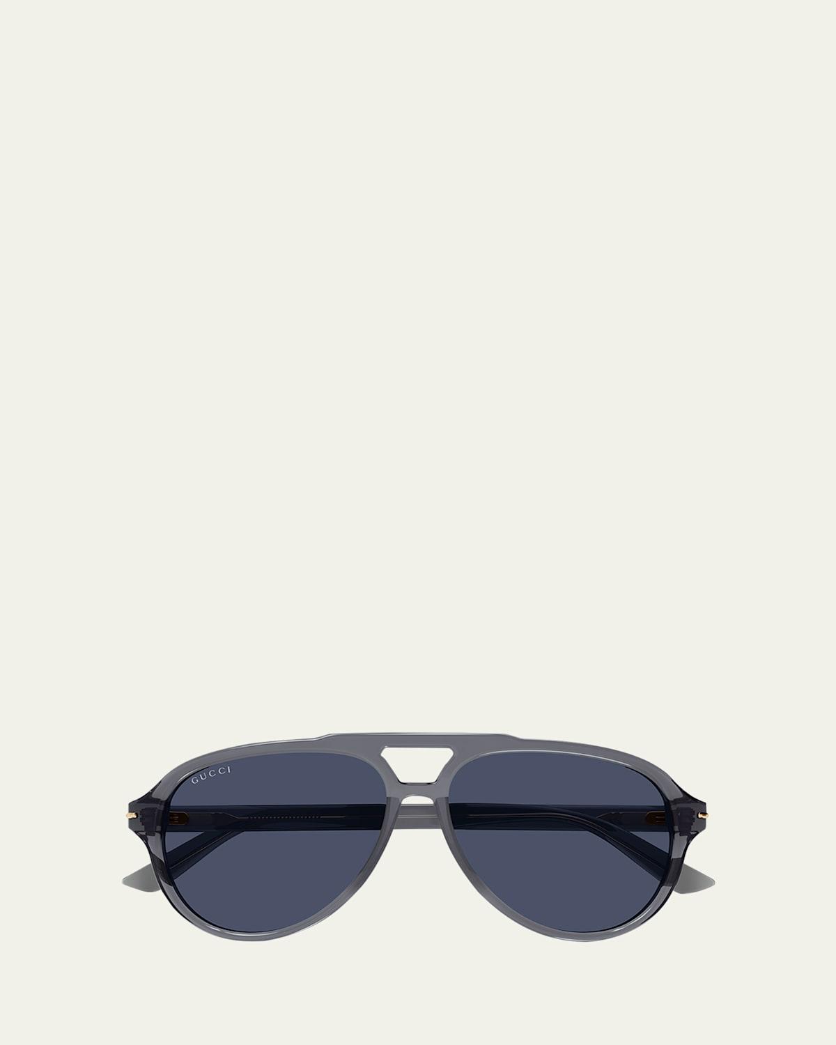 Mens GG Line Pilot Recycled Acetate Sunglasses Product Image