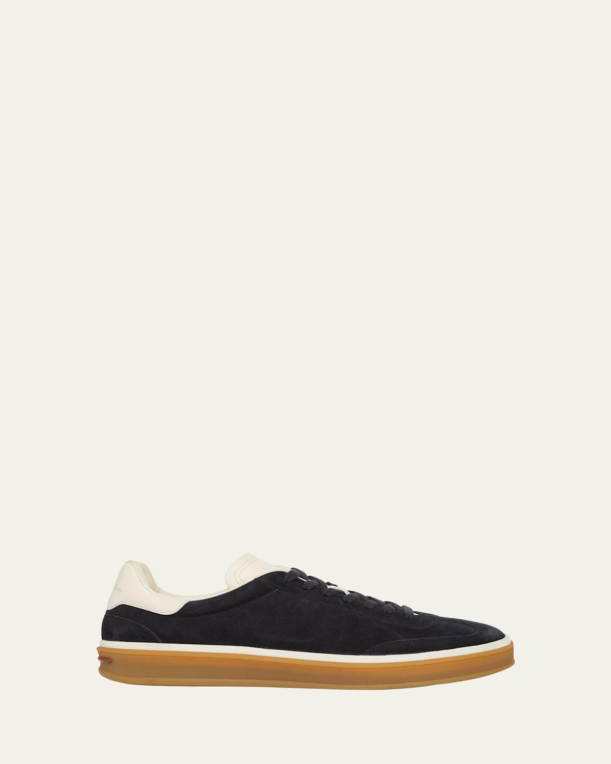 Men's Tennis Walk Suede Low-Top Sneakers Product Image