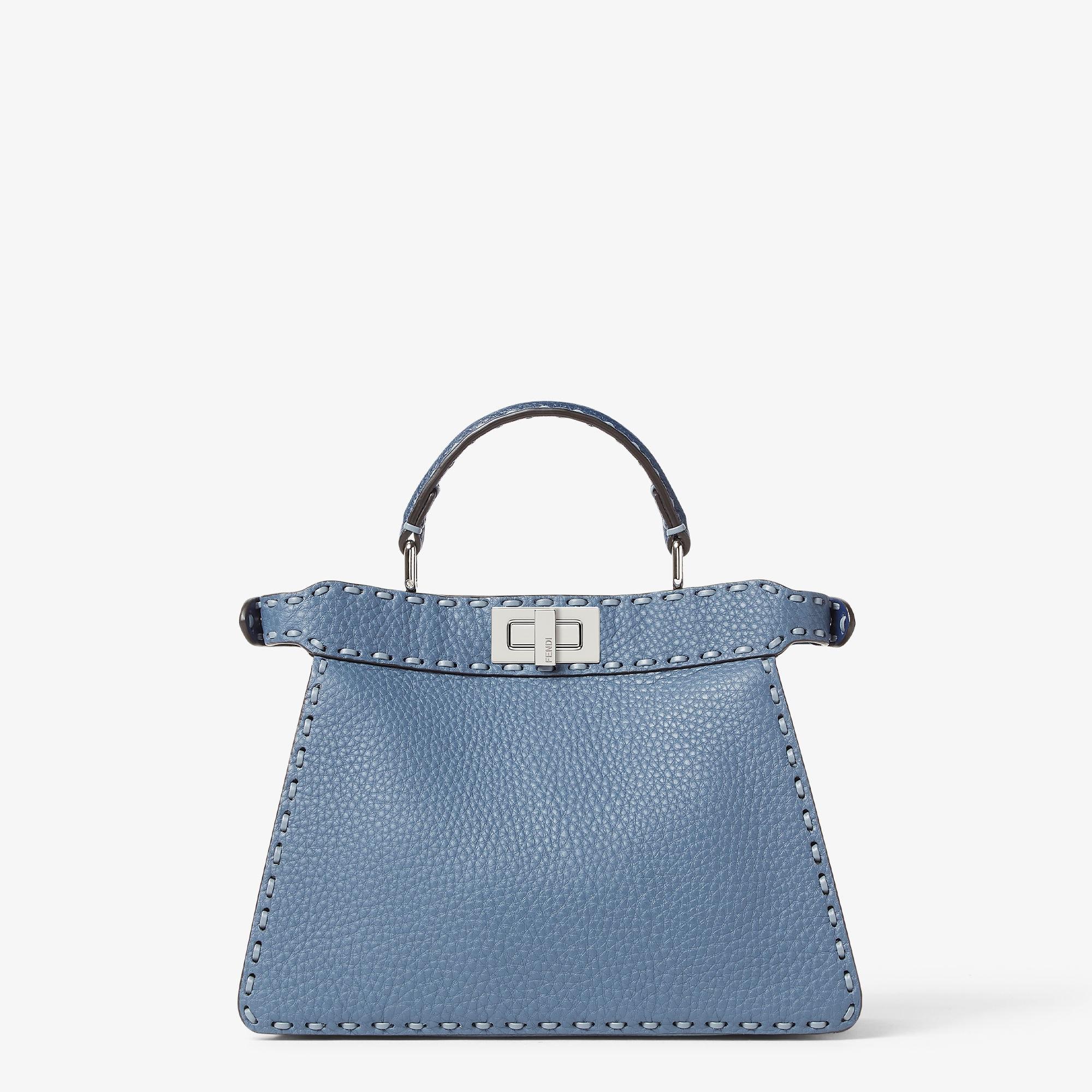 Peekaboo ISeeU SmallMulticolor Selleria bag with 556 hand-sewn topstitches Product Image