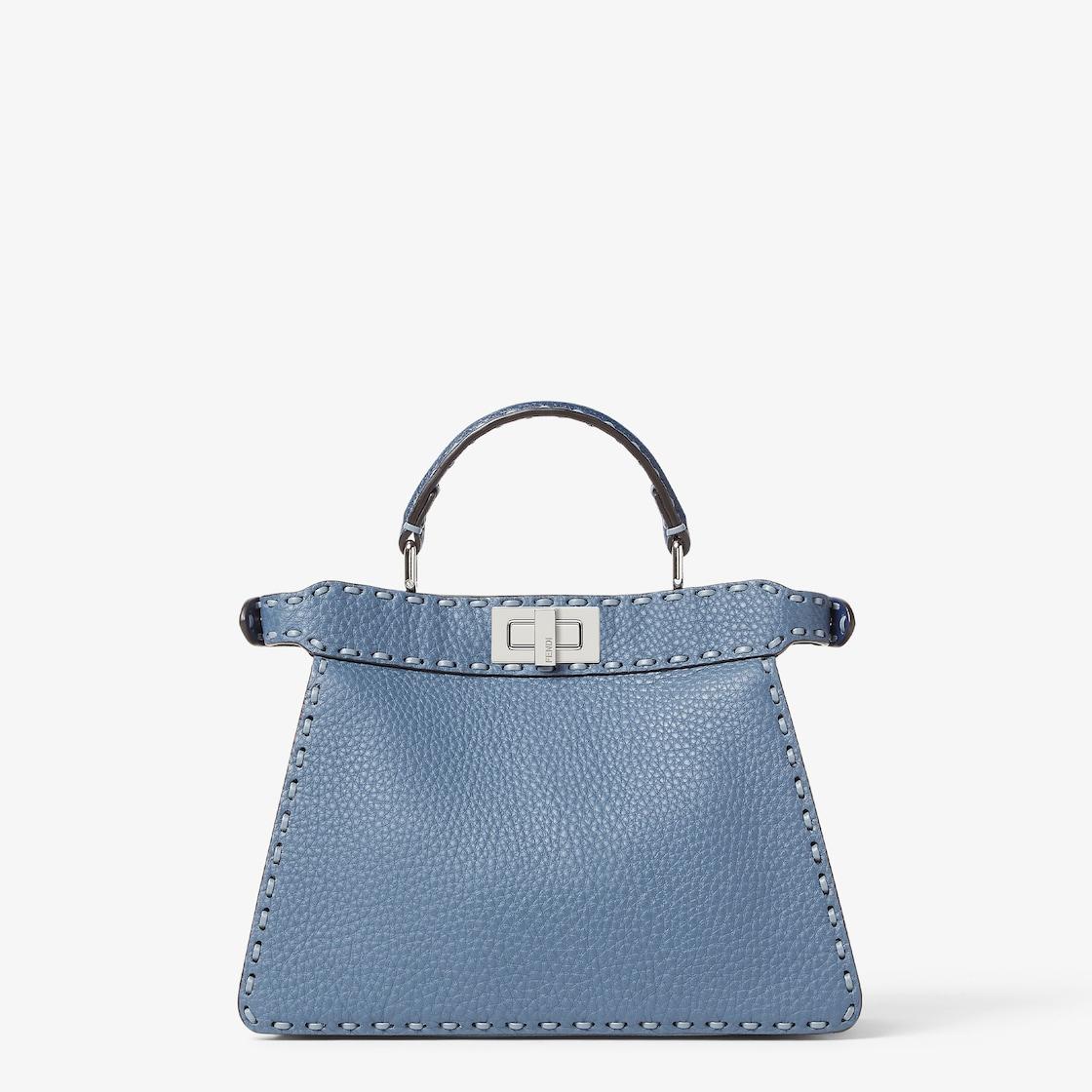 Peekaboo ISeeU SmallMulticolor Selleria bag with 556 hand-sewn topstitches Product Image