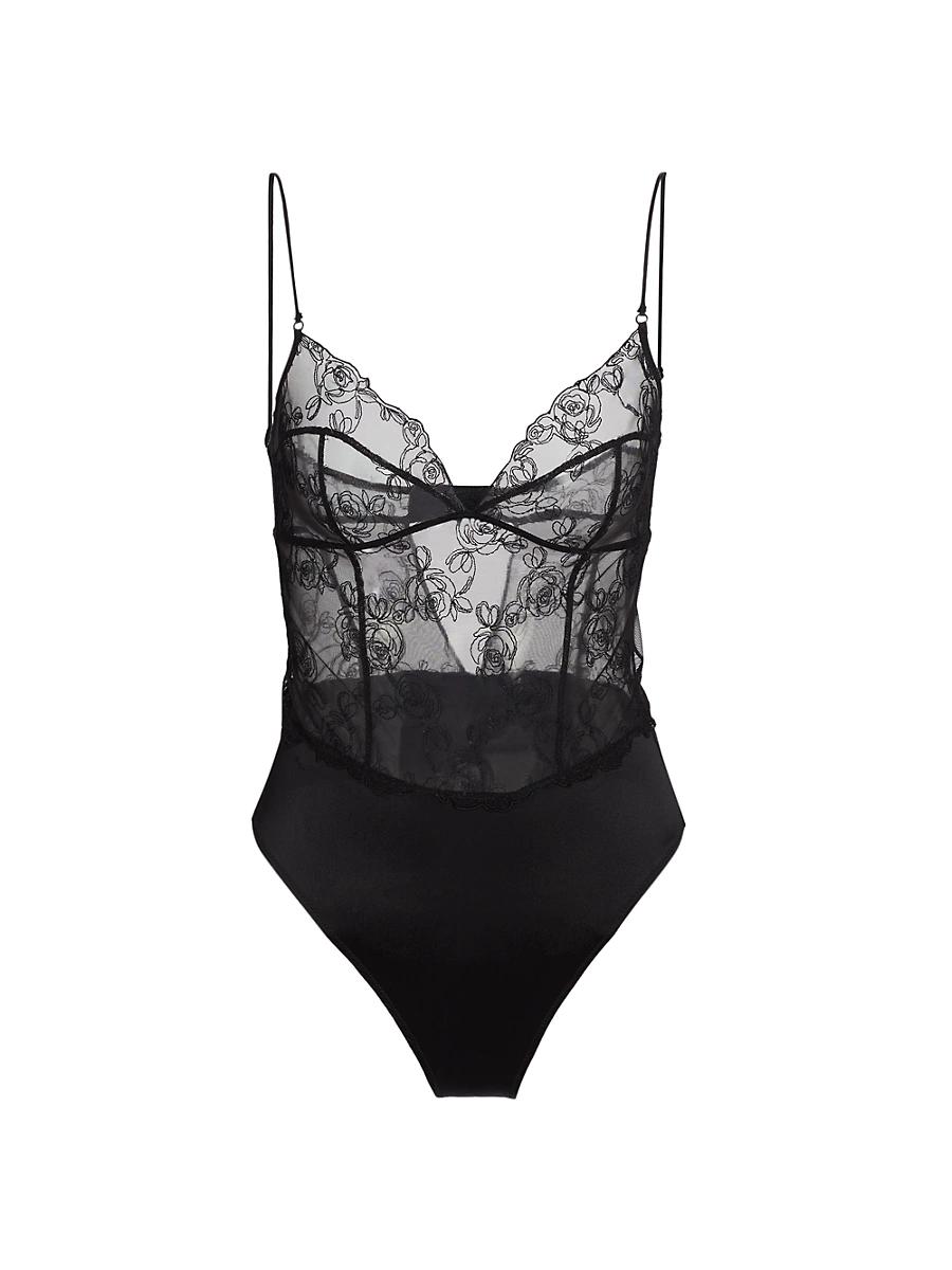 Womens La Rose Lace Bodysuit Product Image