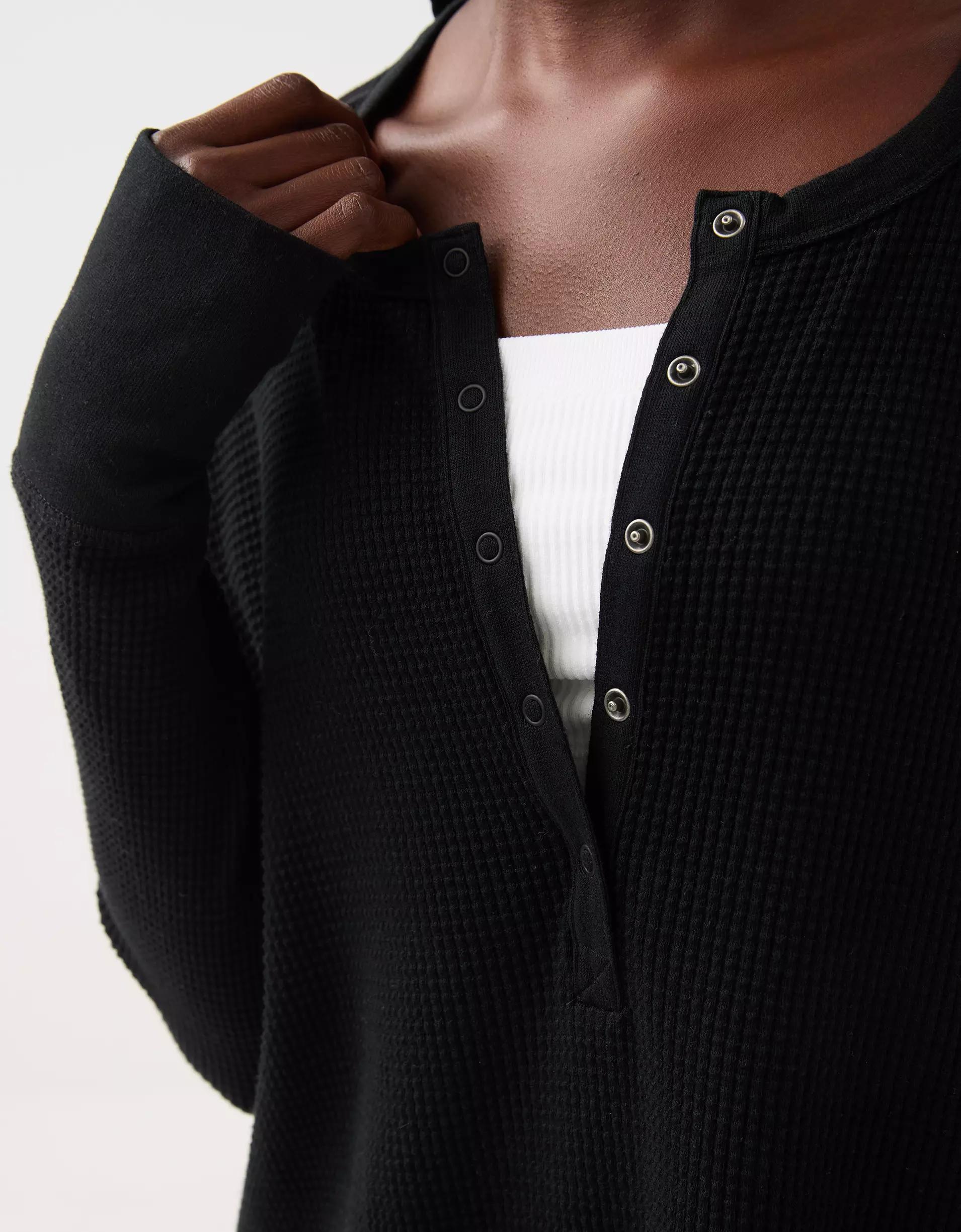 OFFLINE By Aerie Wow! Waffle Henley T-Shirt Product Image