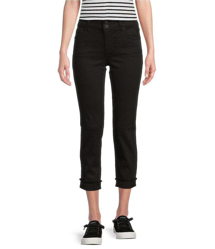 KUT from the Kloth Stretch Denim High Rise Cropped Straight Leg Jeans Product Image