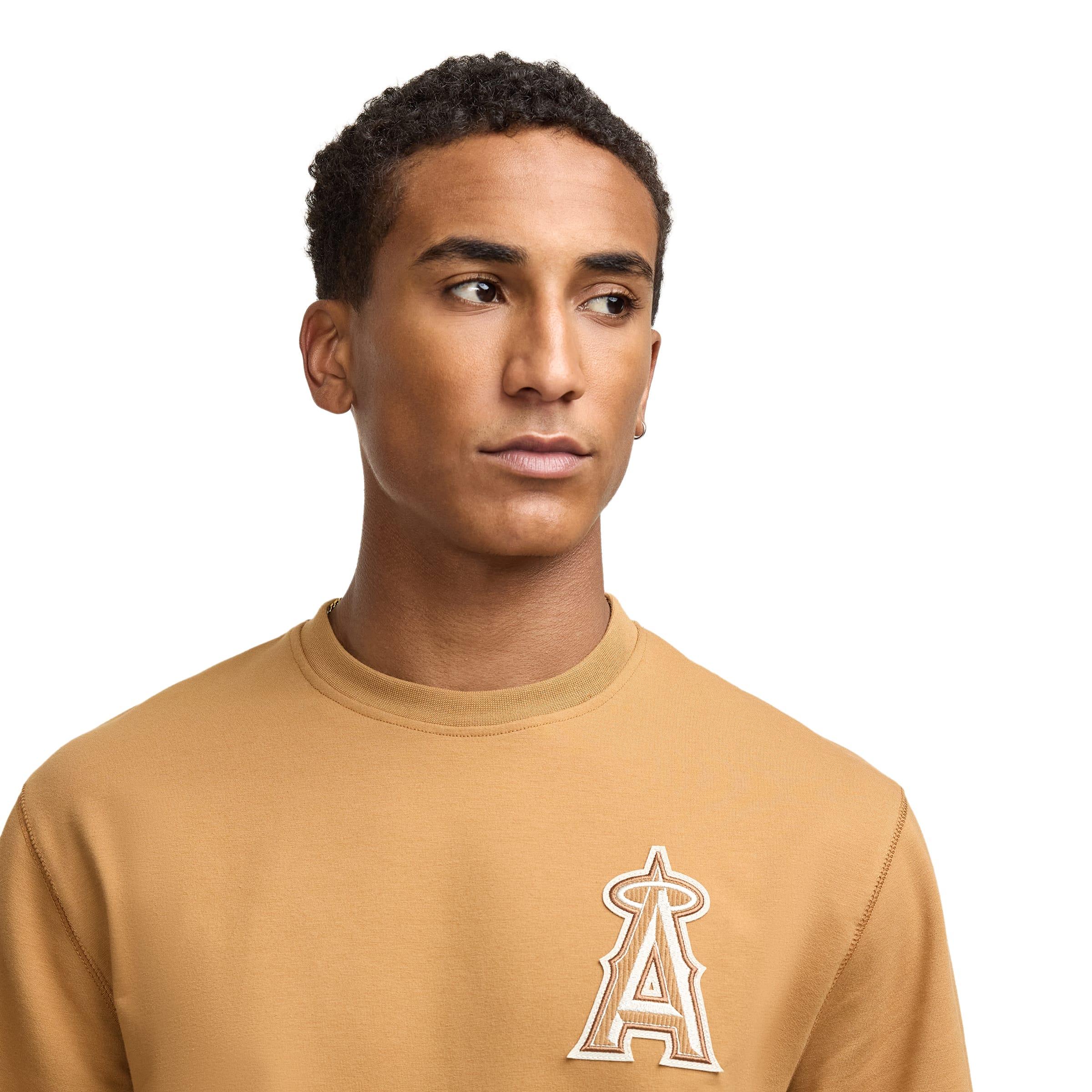 Los Angeles Angels Light Bronze Logo Select Crewneck Male Product Image