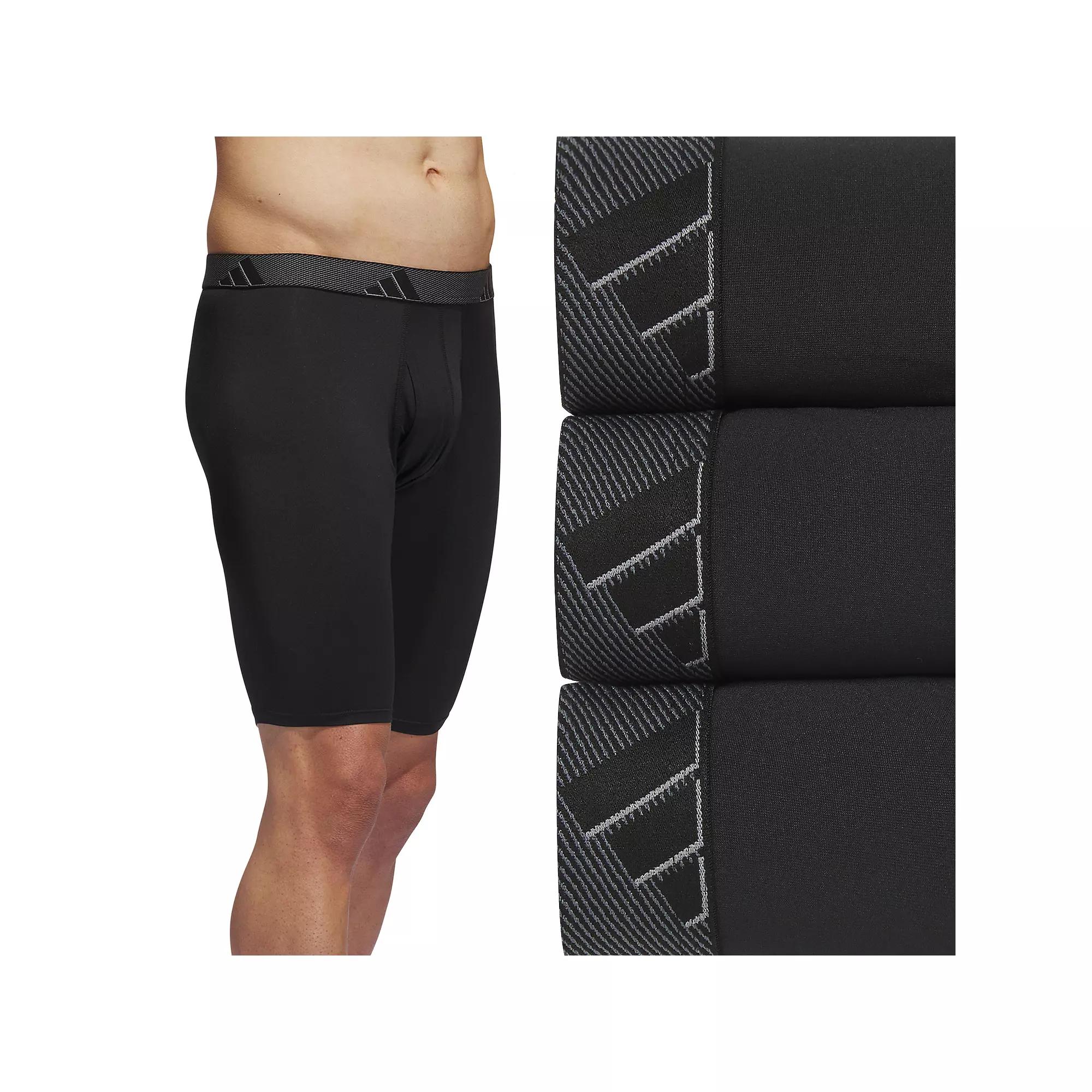 Men's adidas 3-pack Microfiber Long Boxer Briefs,  Product Image