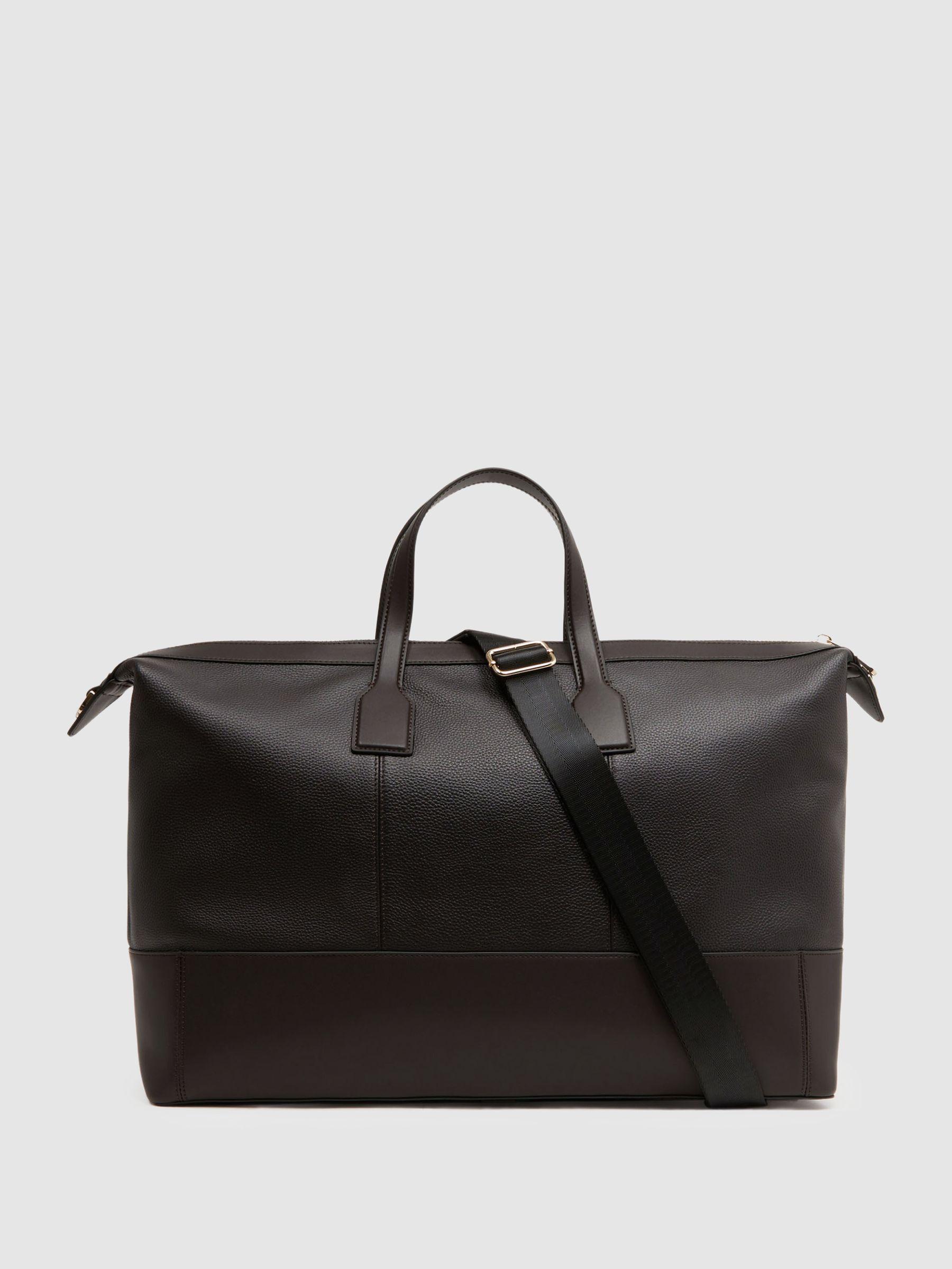 Leather Holdall in Chocolate Product Image