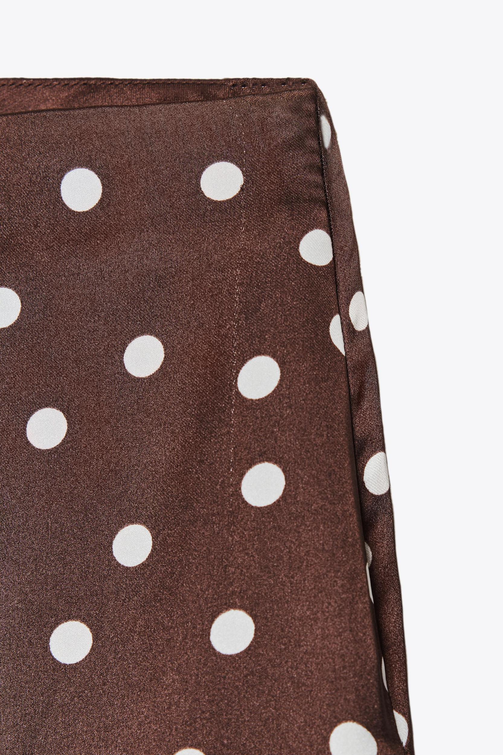 HIGH-WAISTED SATIN PANTS Product Image