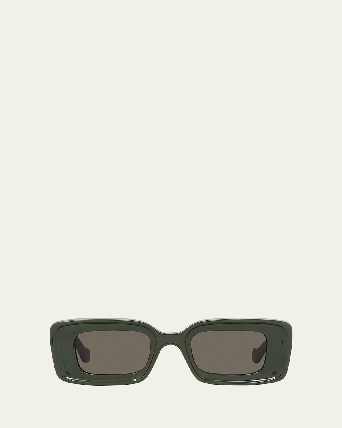 Womens Chunky Anagram Rectangle Sunglasses Product Image