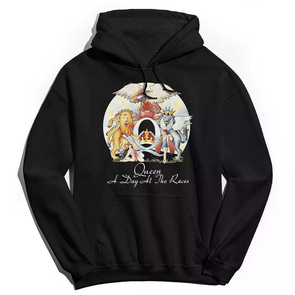 Men's Queen A Day at the Races Hoodie, Size: XL, Black Product Image