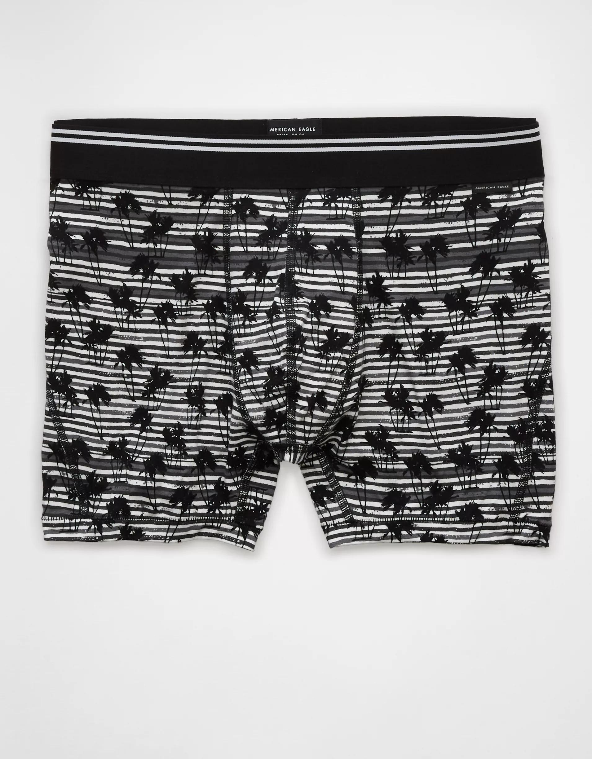 AEO Men's Palm Trees 4.5" Ultra Soft Boxer Brief Product Image