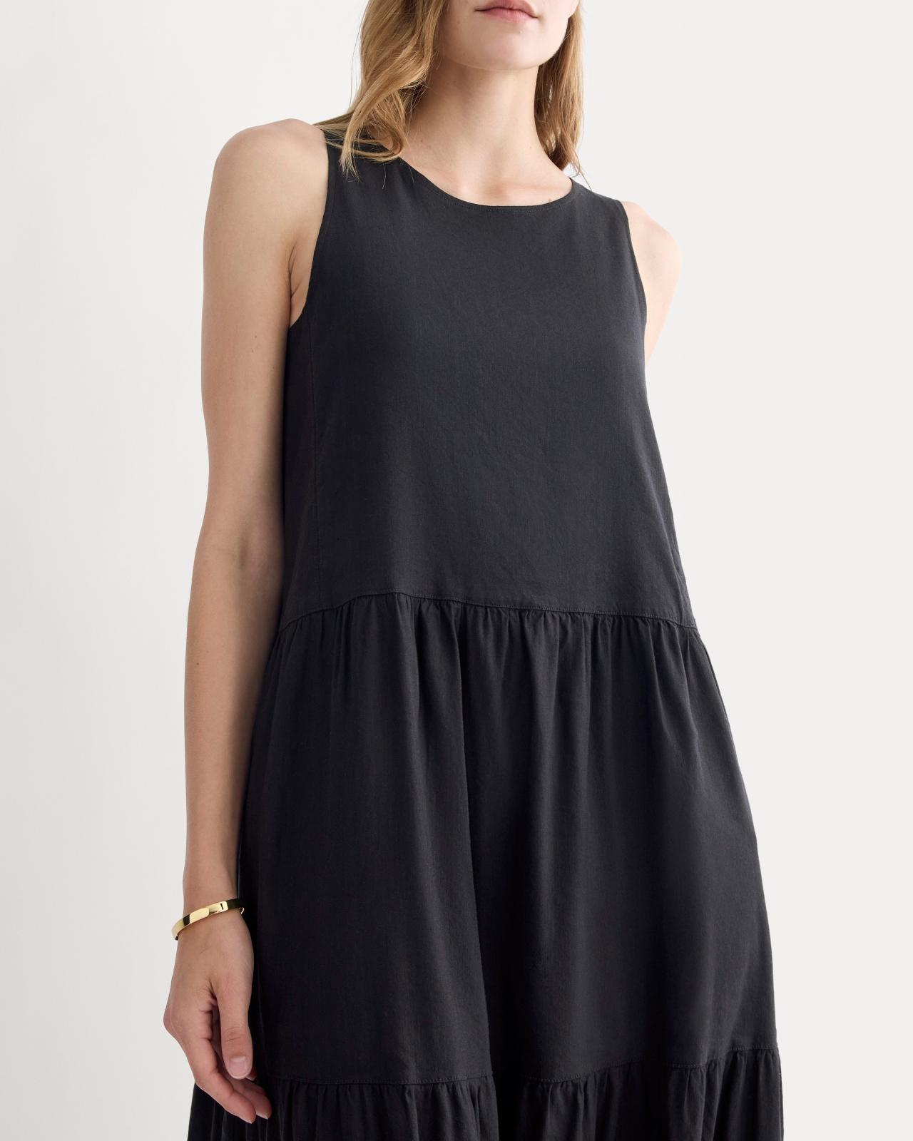 Womens Tiered Dress in Stretch Linen by Everlane Product Image