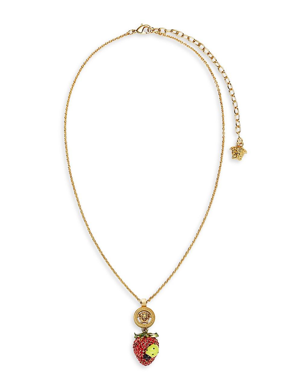Womens Goldtone, Crystal & Enamel Pendant Necklace Product Image