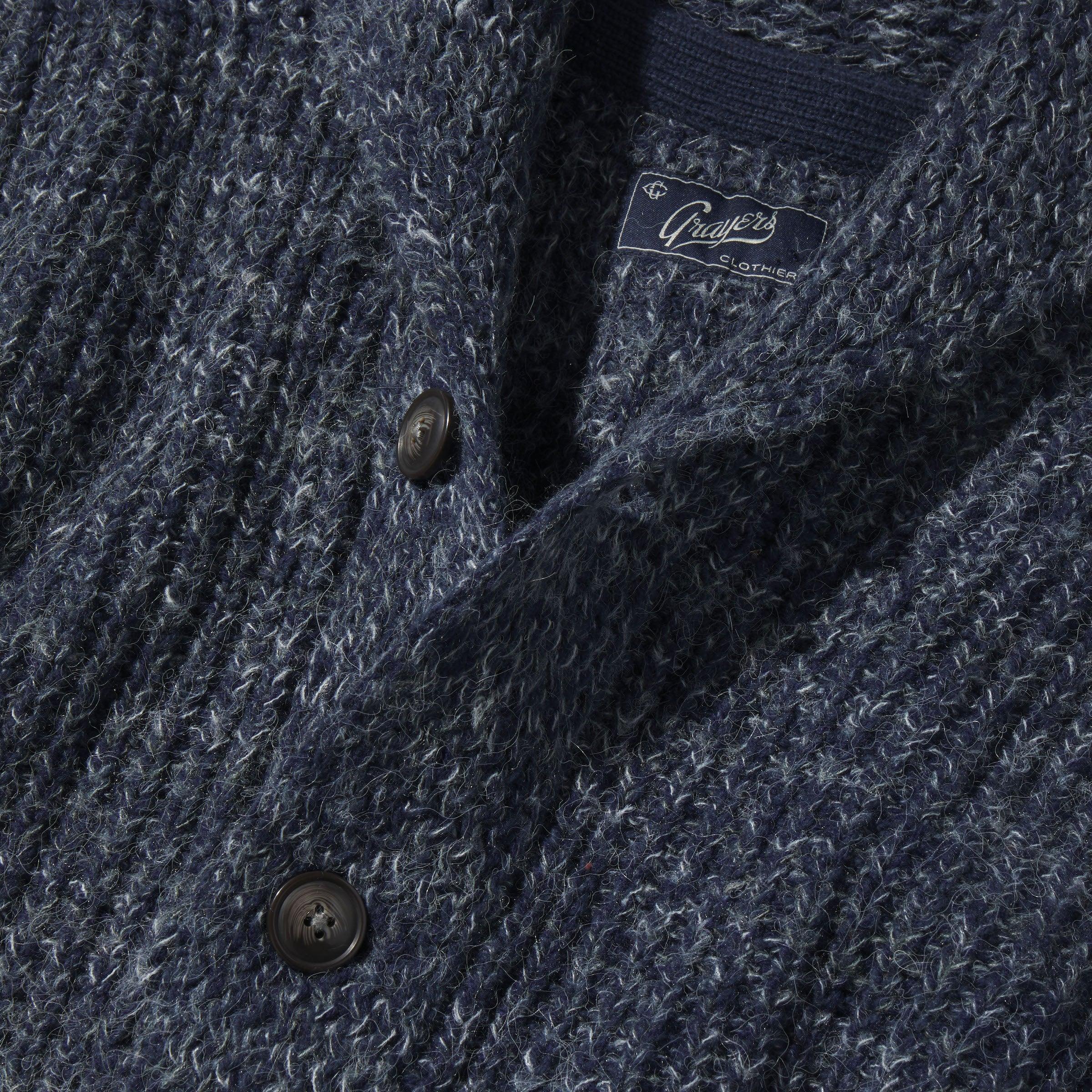 Alfred's Shawl Cardigan Sweater - Insignia Blue Product Image