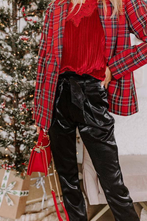 The Dash High Waist Satin Trousers Product Image