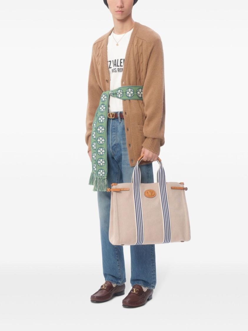 VALENTINO Cotton Crew Neck T-shirt With Graphic Print In White Product Image