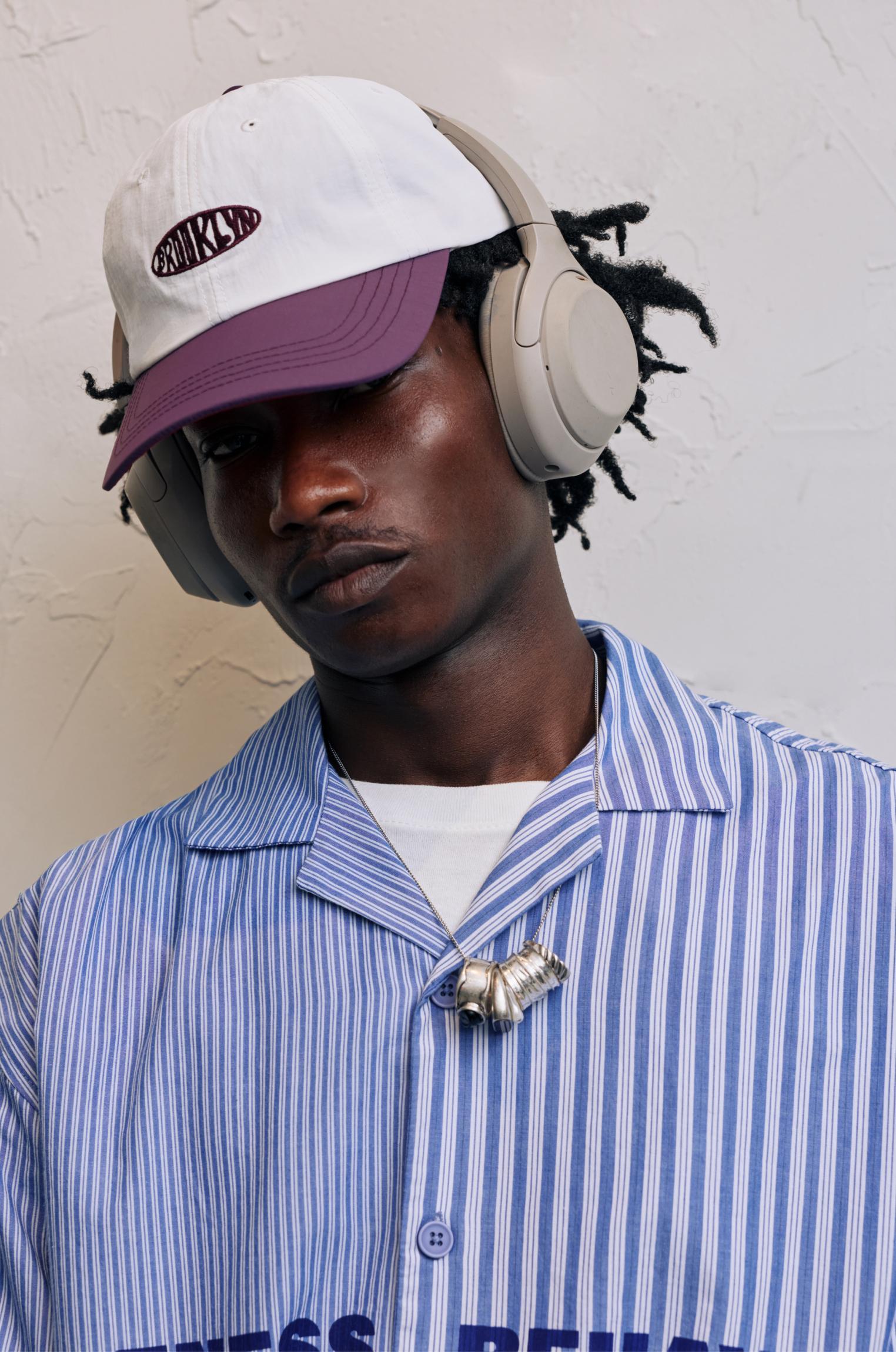 Short sleeve shirt with asymmetrical stripes Product Image