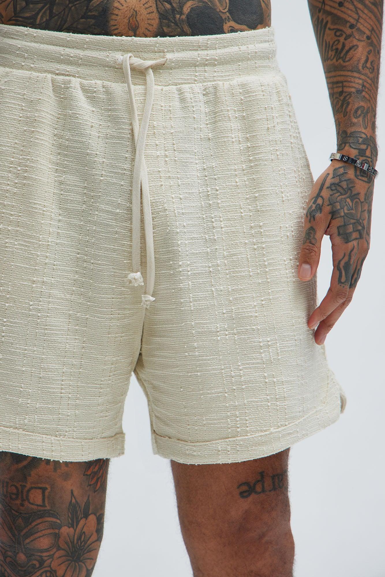 Jordan Textured Volley Shorts - Off White Product Image
