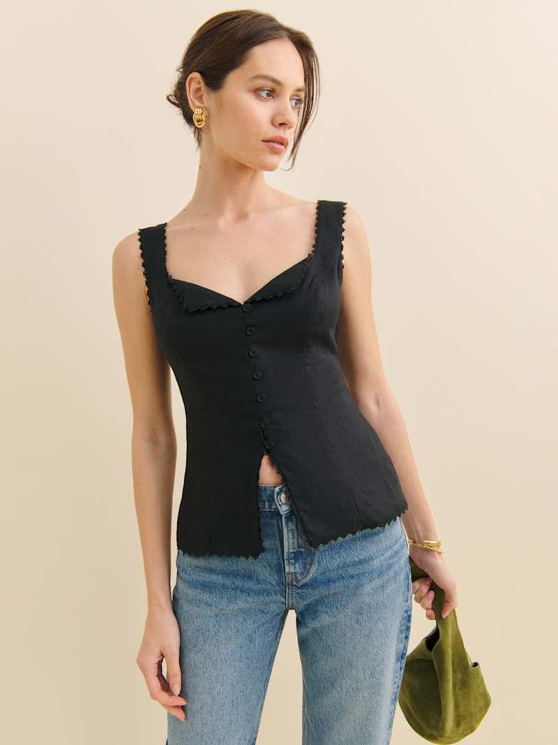 Viola Linen Top Product Image