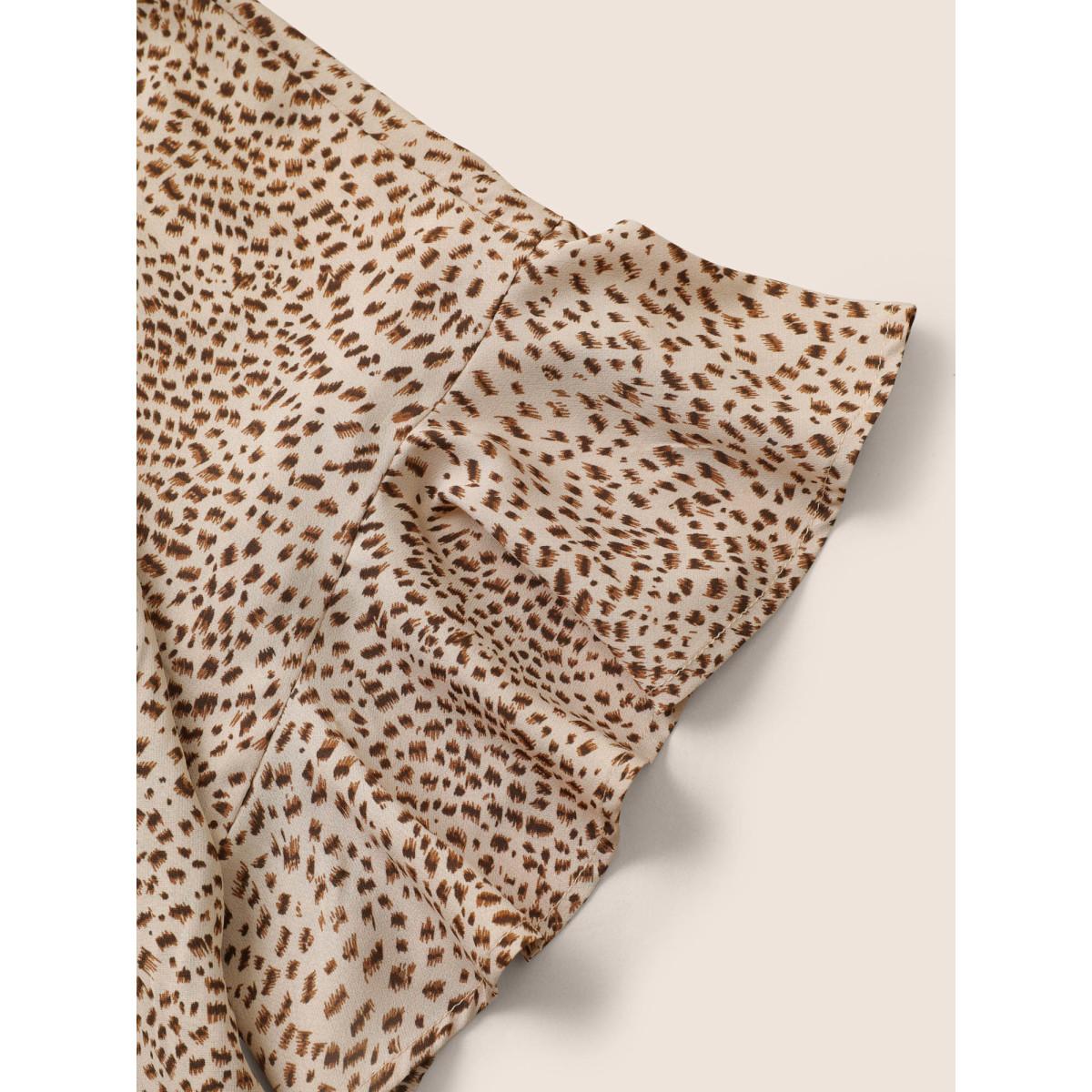 Casual Tie Dye Polka dots Plus Size Dress Women Multicolor Pocket Sleeve Short Sleeve V Neck Dailywear Long Dress BloomChic Product Image