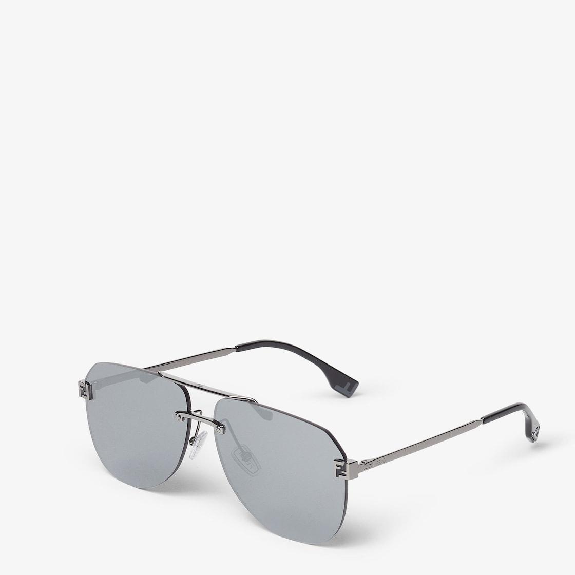 Fendi SkyRuthenium-colored metal sunglasses Product Image