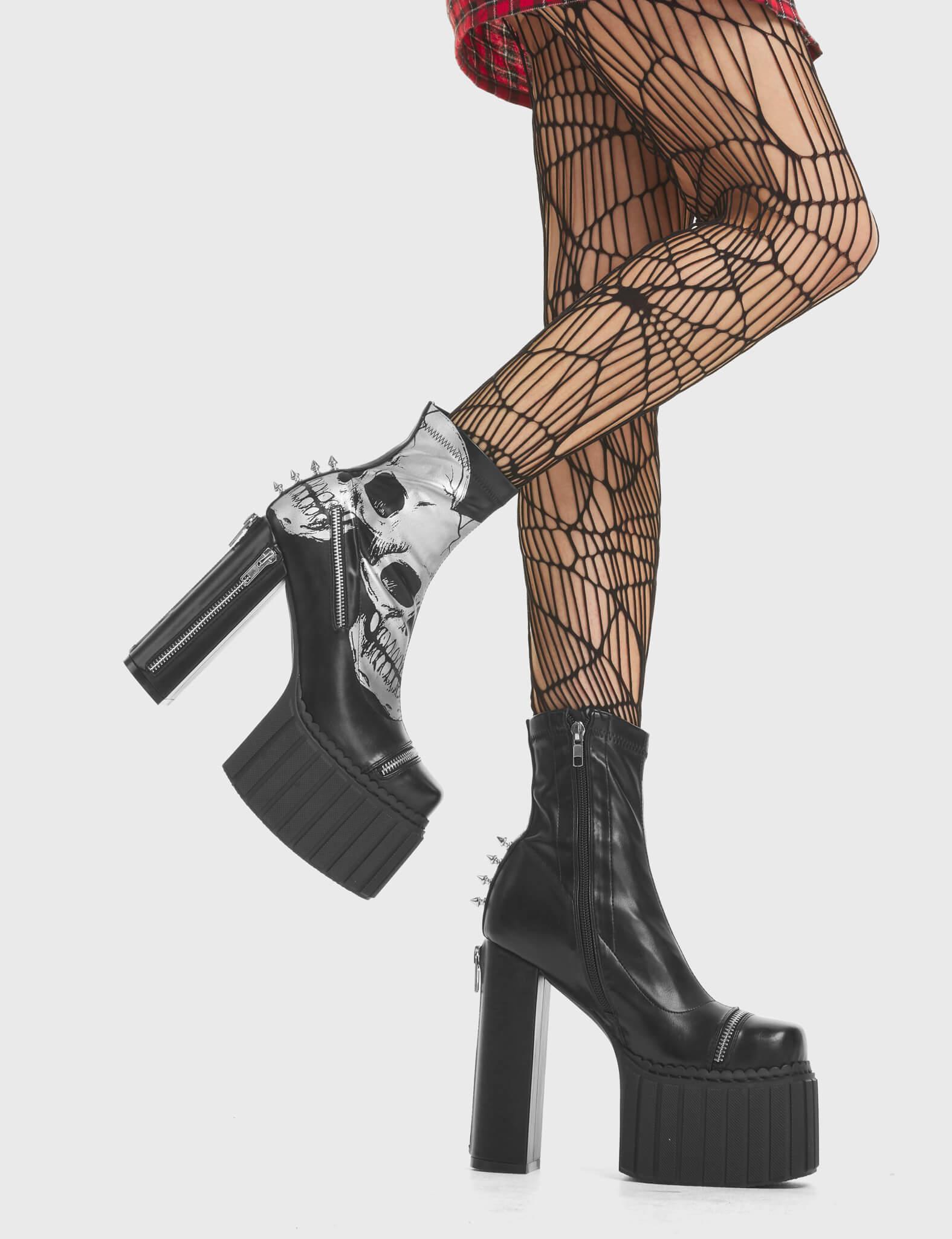 Unbowed Platform Creeper Ankle Boots Product Image