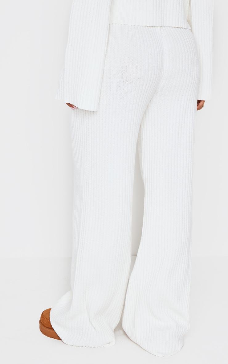 Petite Cream Knitted Pants Product Image